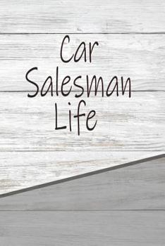 Paperback Car Salesman Life: Personalized Rustic Isometric Dot Notebook 120 Pages 6x9 Book