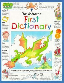Hardcover The Usborne First Dictionary Book