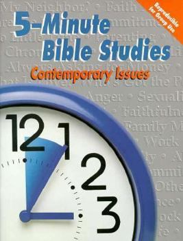 Paperback Five-Minute Bible Studies: Contemporary Issues for Any Setting Book