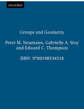 Paperback Groups and Geometry Book