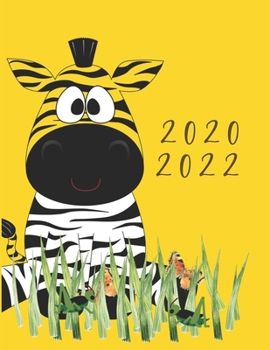 2020-2022 3 Year Planner Safari Zebra Monthly Calendar Goals Agenda Schedule Organizer: 36 Months Calendar; Appointment Diary Journal With Address ... Notes, Julian Dates & Inspirational Quotes