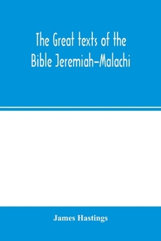 Paperback The great texts of the Bible Jeremiah-Malachi Book