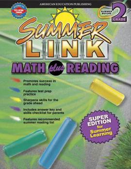 Paperback Summer Link Math Plus Reading: Summer Before Grade 2 Book