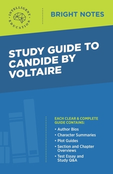 Paperback Study Guide to Candide by Voltaire Book