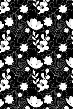 B&W Flora: 6x9 Lined Journal