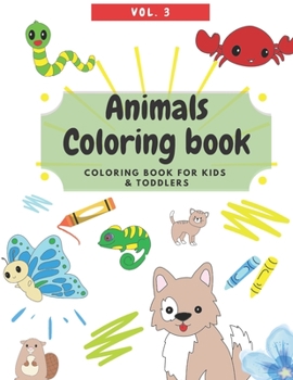 Paperback Animals Coloring Book - Kids and Toddler Coloring Book