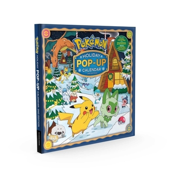 Hardcover Pokémon Holiday Advent Pop-Up Tree Calendar: Come Join Pikachu and Its Friends as They Celebrate the Holidays by the Fire! Book