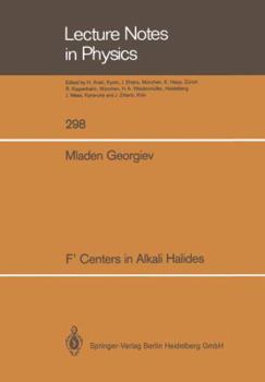 Paperback F' Centers in Alkali Halides Book