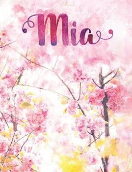 Paperback MIA: Personalized Journal - A Pink Cherry Blossom Diary Book