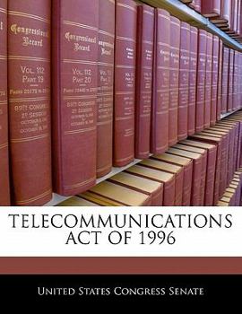 Paperback Telecommunications Act of 1996 Book