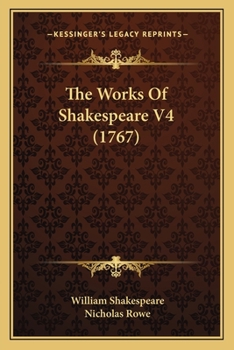 Paperback The Works Of Shakespeare V4 (1767) Book