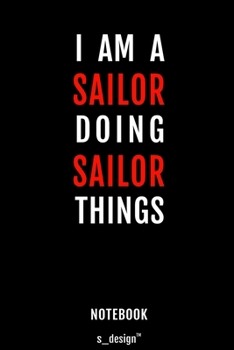 Notebook for Sailors / Sailor: awesome handy Note Book [120 blank lined ruled pages]