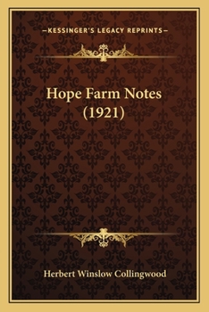 Paperback Hope Farm Notes (1921) Book