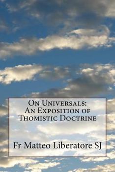 On Universals: An Exposition of Thomistic Doctrine