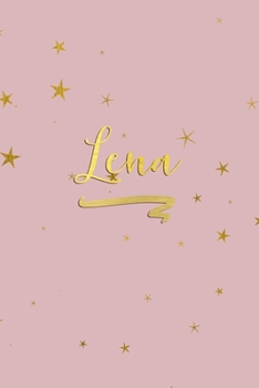 Paperback Lena: Personalized Journal to Write In - Rose Gold Line Journal Book