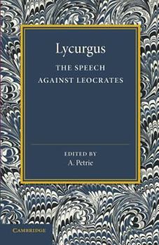 Paperback The Speech Against Leocrates Book