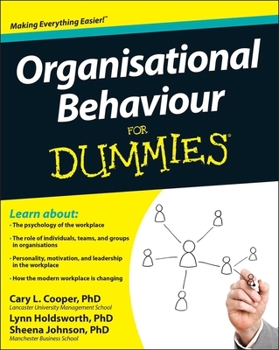 Paperback Organisational Behaviour For Dummies Book