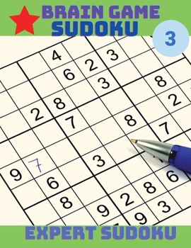 Paperback Brain Game - Sudoku: Hard Sudoku Puzzle Book Volume 3 Book