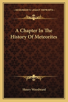 Paperback A Chapter In The History Of Meteorites Book