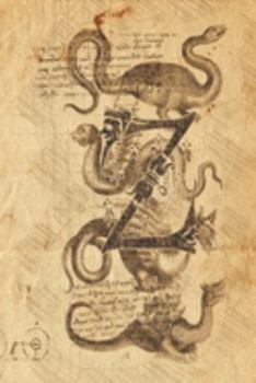 Z: Classical Mythological Sea Serpents 6x9 Monogram Initial Lined Journal
