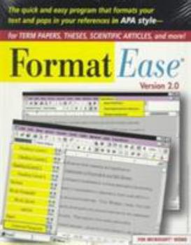 CD-ROM FormatEase: Version 2.0: Paper and Reference Formatting Software Book