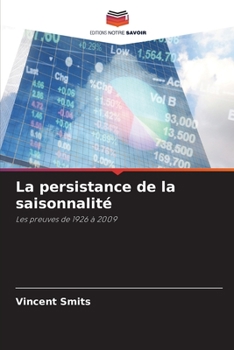 Paperback La persistance de la saisonnalité [French] Book