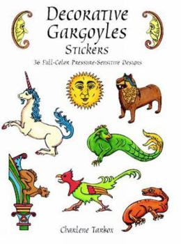 Paperback Decorative Gargoyles Stickers: 36 Full-Color Pressure-Sensitive Designs Book