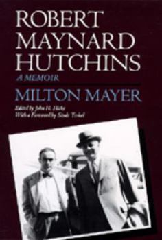 Hardcover Robert Maynard Hutchins: A Memoir Book