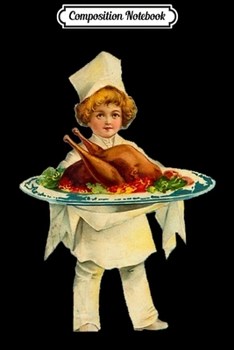 Composition Notebook: Happy Thanksgiving Wishbone Girl Journal/Notebook Blank Lined Ruled 6x9 100 Pages