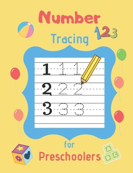 Paperback Number Tracing for Preschoolers: Learn Numbers 0 to 20! - Number Tracing Practice for Kids ages 3-5 Book