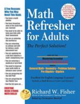 Paperback Math Refresher for Adults: The Perfect Solution Book
