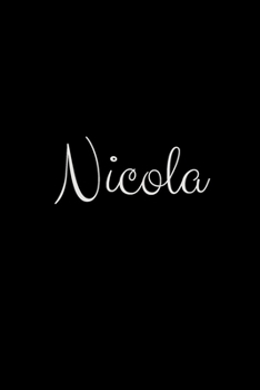 Nicola: notebook with the name on the cover, elegant, discreet, official notebook for notes