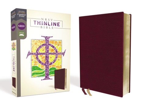 Bonded Leather Nrsv, Thinline Bible, Bonded Leather, Burgundy, Comfort Print Book
