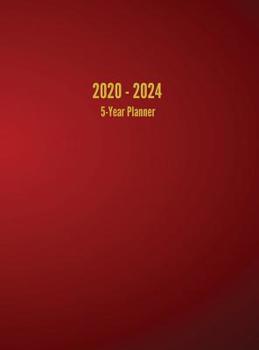 Hardcover 2020 - 2024 5-Year Planner: 60-Month Calendar (Red) Book