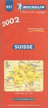 Map Michelin Switzerland Map No. 927, 5e Book