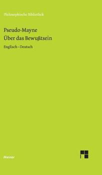 Hardcover Über das Bewußtsein (1728): Englisch-Deutsch [German] Book