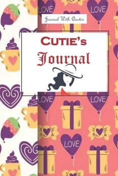 Cutie Journal: 6x9 inch Lined journal or diary or notebook to write ideas, study and make plans