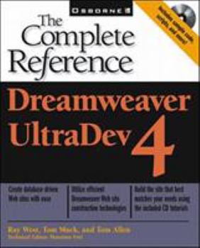 Paperback Dreamweaver UltraDev: The Complete Reference [With CDROM] Book