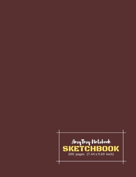 AmyTmy Notebook | Sketchbook | 200 pages | 7.44 x 9.69 inch | Matte Cover