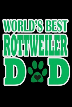 Paperback World's Best Rottweiler Dad: 110 Game Sheets - SeaBattle Sea Battle Blank Games - Soft Cover Book for Kids for Traveling & Summer Vacations - Mini Book