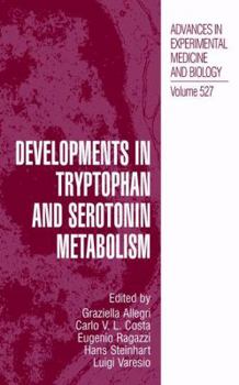 Paperback Developments in Tryptophan and Serotonin Metabolism Book