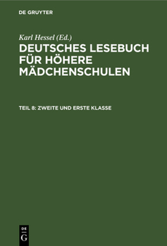 Hardcover Zweite Und Erste Klasse [German] Book
