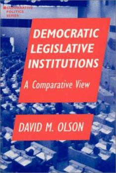 Paperback Democratic Legislative Institutions: A Comparative View: A Comparative View Book