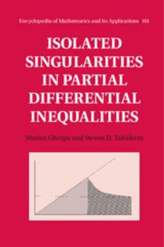 Hardcover Isolated Singularities in Partial Differential Inequalities Book