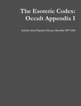 Paperback The Esoteric Codex: Occult Appendix I Book