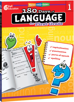 Paperback 180 Days of Language for First Grade: Practice, Assess, Diagnose Book