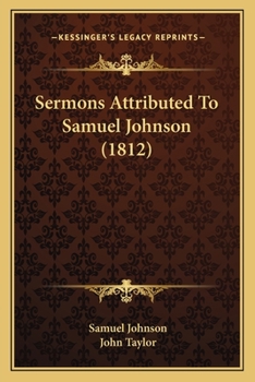 Paperback Sermons Attributed To Samuel Johnson (1812) Book