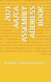 Paperback 2021 Aa/CA Assembly Address Book: Including Commended Workers Book