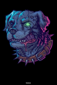 Notebook: Horror Zombie Dog Journal Halloween Pet Composition Book Dog Owner Gift
