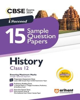 Paperback Arihant CBSE Exams 2024 I-Succeed 15 Sample Question Papers History Class 12th Book